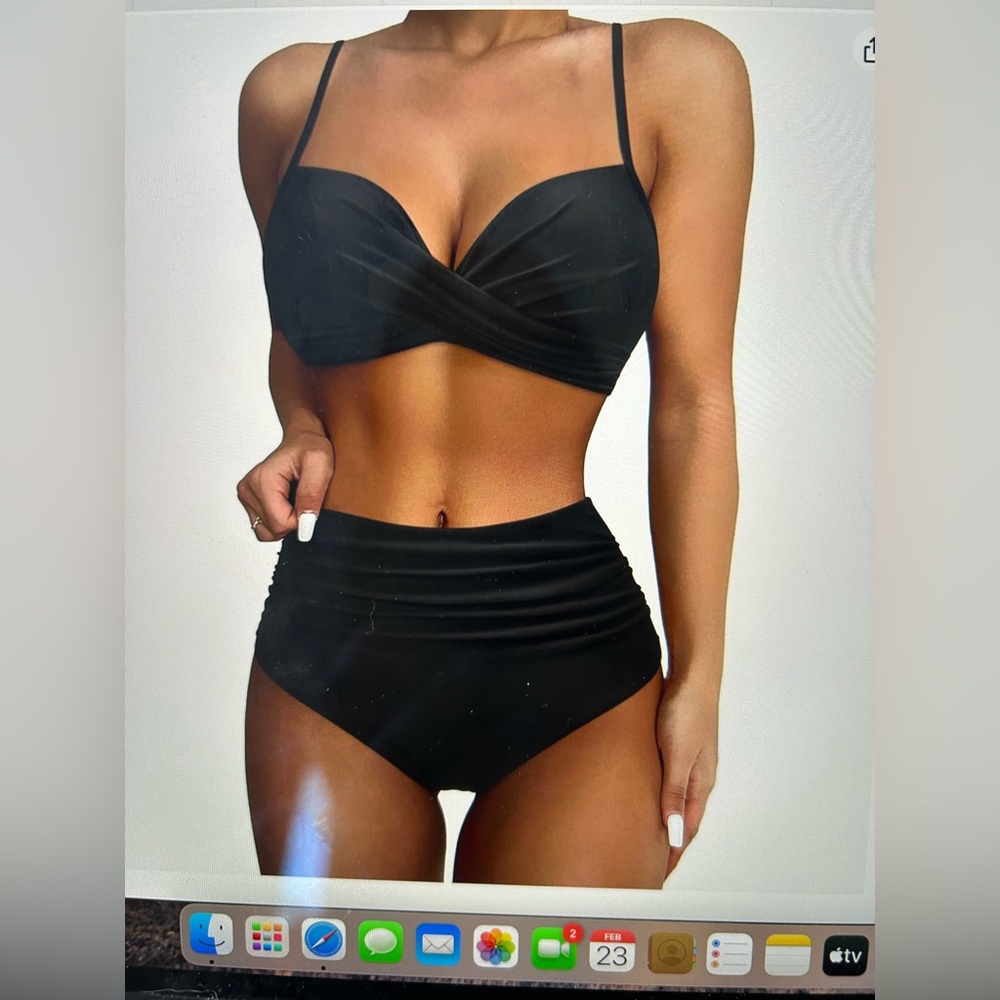 Twist bikini swimsuit
